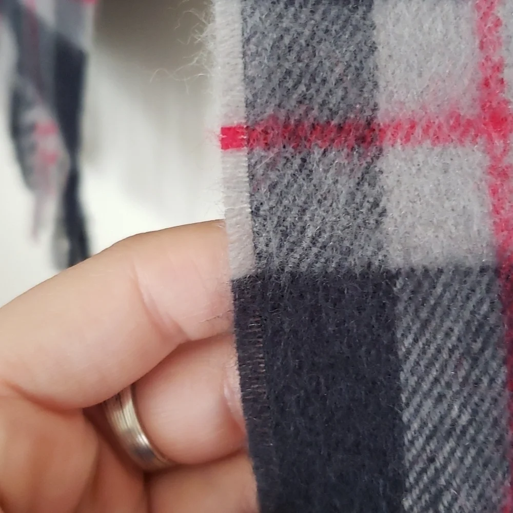 Christian Dior 61468 plaid fringe scarf. Winter accessories, cozy, cl…